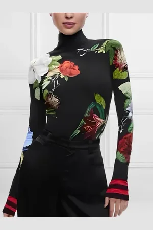 stylewe Urban Tight Floral Long Sleeve T-Shirt