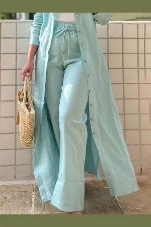 stylewe Loose Casual Plain Pants