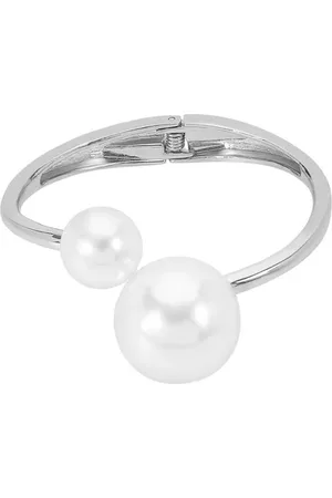 stylewe Elegant Asymmetrical Faux Pearl Cuff Bracelet