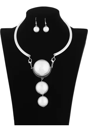 stylewe Exaggerated Imitation Pearl Party Jewelry Set