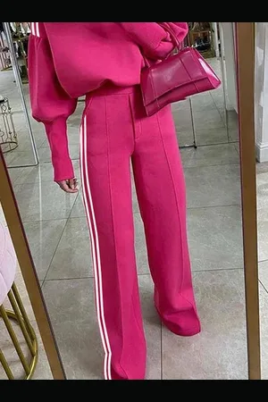 stylewe Loose Color Block Loose Casual Casual Long Pants