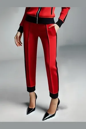 stylewe Casual Color Block Straight Sweatpants