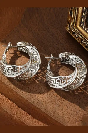 stylewe Urban Prom Plain Metal Earrings