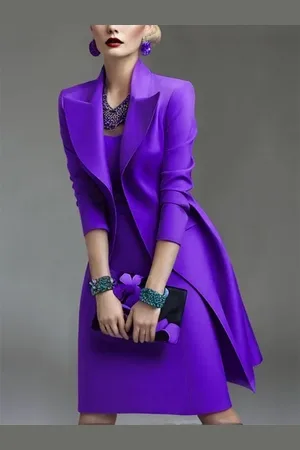 stylewe Lapel Collar Urban Long Sleeve Trench Coat