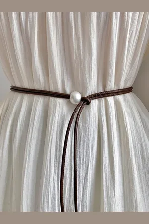 stylewe Urban Plain Pearl Decoration Belt