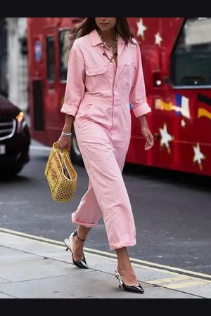 stylewe Urban Pockets Plain Jumpsuit