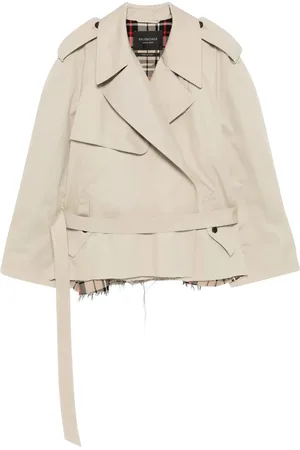 Balenciaga CROPPED TRENCH COTTON TWILL - - Woman