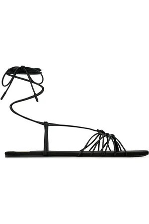 Saint Laurent BABYLONE SMOOTH LEATHER SANDALS - - Woman