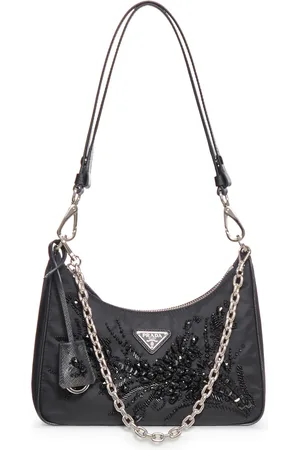Prada RE-NYLON MINI BAG WITH EMBROIDERY - - Woman