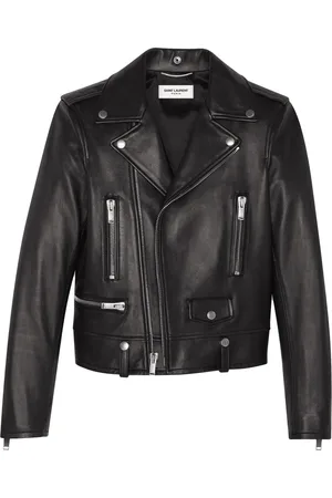 Saint Laurent LEATHER MOTORCYCLE JACKET - - Man