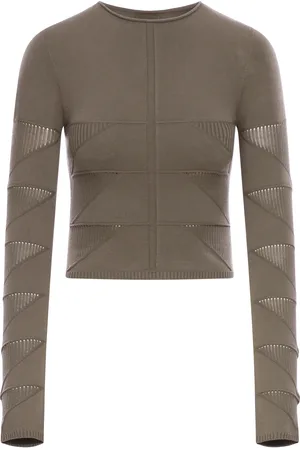 Rick Owens VISCOSE SWEATER WITH RIBBED WORKMANSHIP - - Woman
