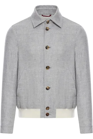 Brunello Cucinelli BLOUSON IN LINO, LANA E SETA - - Man