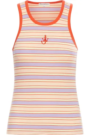 J.W.Anderson CONTRAST TRIM STRIPED TOP - - Woman