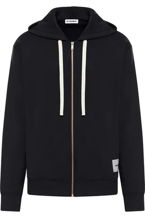 Jil Sander HOODIE WITH ZIP AND LOGO - - Man