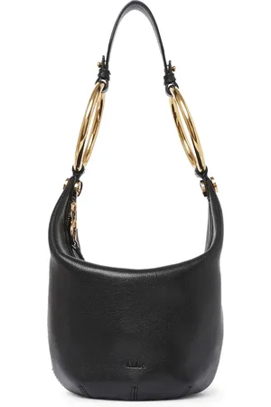 Chloé SMALL BRACELET BAG IN GRANATE BUFFALO LEATHER - - Woman