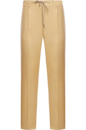 TAGLIATORE SLIM FIT LINEN TROUSERS - - Man