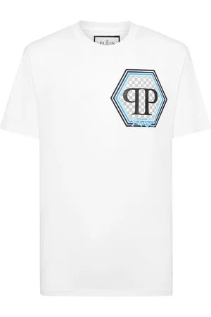 Philipp Plein SHORT SLEEVE T-SHIRT WITH PRINTED LOGO - - Man