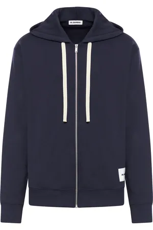 Jil Sander HOODIE WITH ZIP AND LOGO - - Man