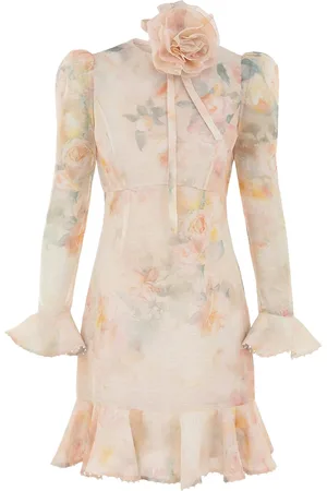 ZIMMERMANN CRUSH FLOWER MINI DRESS - - Woman