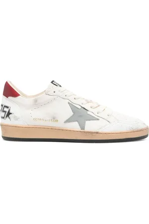 Golden Goose BALLSTAR SNEAKERS IN HAMMERED AND CRAQUELÉ LEATHER - - Man