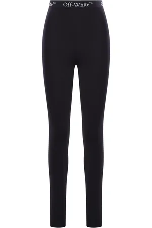 OFF-WHITE SPORTS LEGGINGS WITH LOGO BAND - - Woman