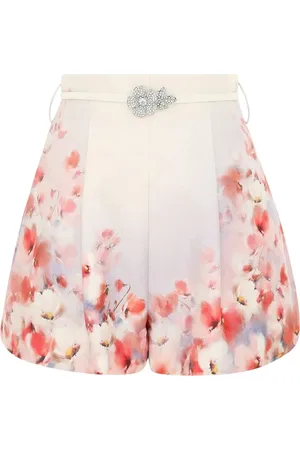 ZIMMERMANN FLORAL PRINT SHORTS - - Woman