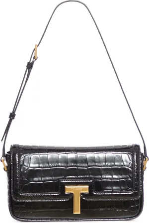 Tom Ford MINI EMBOSSED CROCODILE LEATHER BAG - - Woman