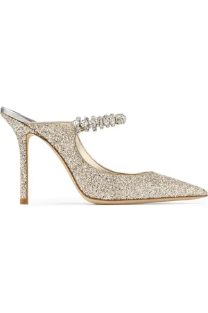 Jimmy Choo BING 100 IN GLITTER FABRIC - - Woman