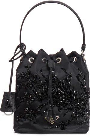 Prada Mini bag in Re-Nylon with embroidery - - Woman