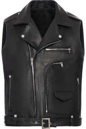 Rick Owens SL CROPPED JUMBO BAUHAUS IN WAXED HORSE LEATHER - - Man