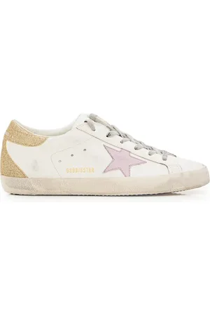 Golden Goose SUPERSTAR SNEAKERS IN NAPPA AND GLITTER - - Woman