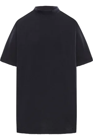 Balenciaga WOMEN`S PAINTED VINTAGE OVERSIZE T-SHIRT IN DÉLAVÉ - - Woman