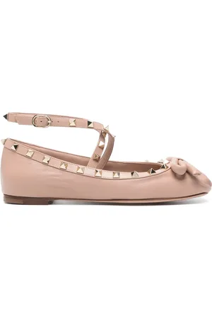 VALENTINO GARAVANI ROCKSTUD BALLERINA IN NAPPA - - Woman