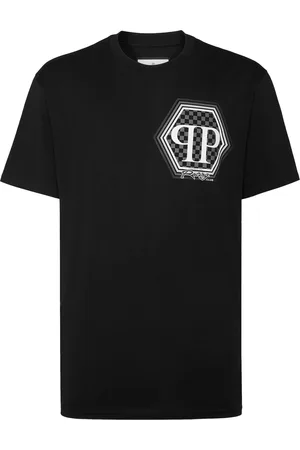 Philipp Plein SHORT SLEEVE T-SHIRT WITH PRINTED LOGO - - Man