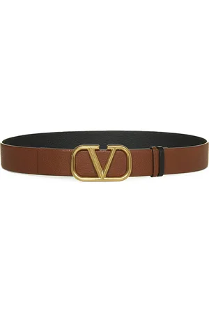 VALENTINO GARAVANI VLOGO SIGNATURE REVERSIBLE BELT IN MOOSE PRINT CALFSKIN 40 MM - - Man
