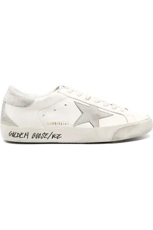 Golden Goose Super-Star sneakers in ivory leather - - Man