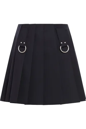 Prada PLEATED WOOL SKIRT - - Woman