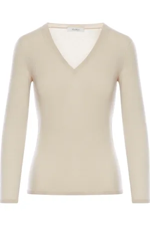 Max Mara CASHMERE V-NECK SWEATER - - Woman
