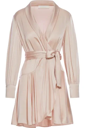 ZIMMERMANN SILK WRAP DRESS - - Woman