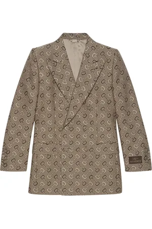 Gucci Maxi horsebit pattern cotton jacket - - Man