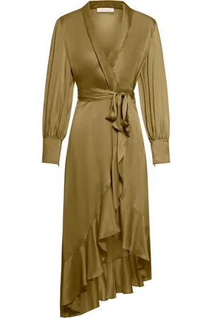 ZIMMERMANN SILK WRAP DRESS - - Woman