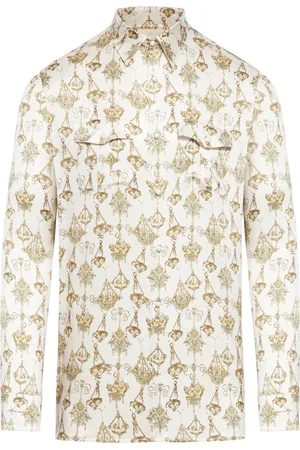 Givenchy Shirt with chandelier print in silk - - Man