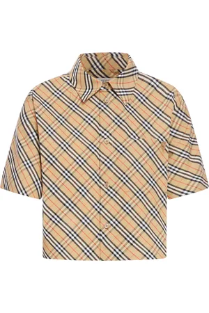 Burberry VINTAGE CHECK CROP SHIRT - - Woman