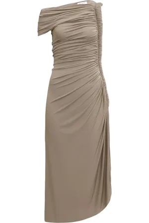 Alaïa DRAPED DRESS IN SOFT JERSEY - - Woman