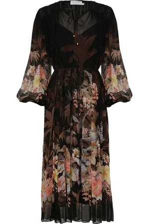 ZIMMERMANN ILLUMINATE DRAWN SHEATH DRESS - - Woman