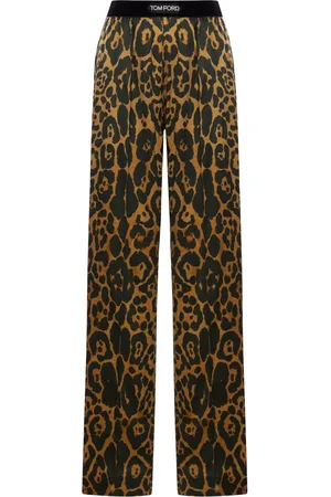 Tom Ford PRINTED SILK TROUSERS - - Woman