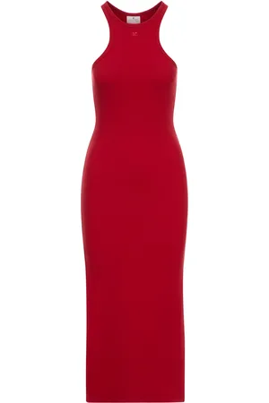 Courrèges LONG JERSEY DRESS WITH SIDE SPLIT - - Woman