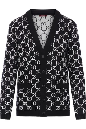 Gucci REVERSIBLE CARDIGAN IN WOOL JACQUARD GG - - Woman