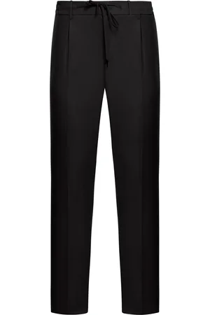 TAGLIATORE SLIM FIT LINEN TROUSERS - - Man
