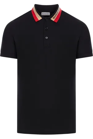 Burberry POLO WITH CONTRAST COLLAR - - Man